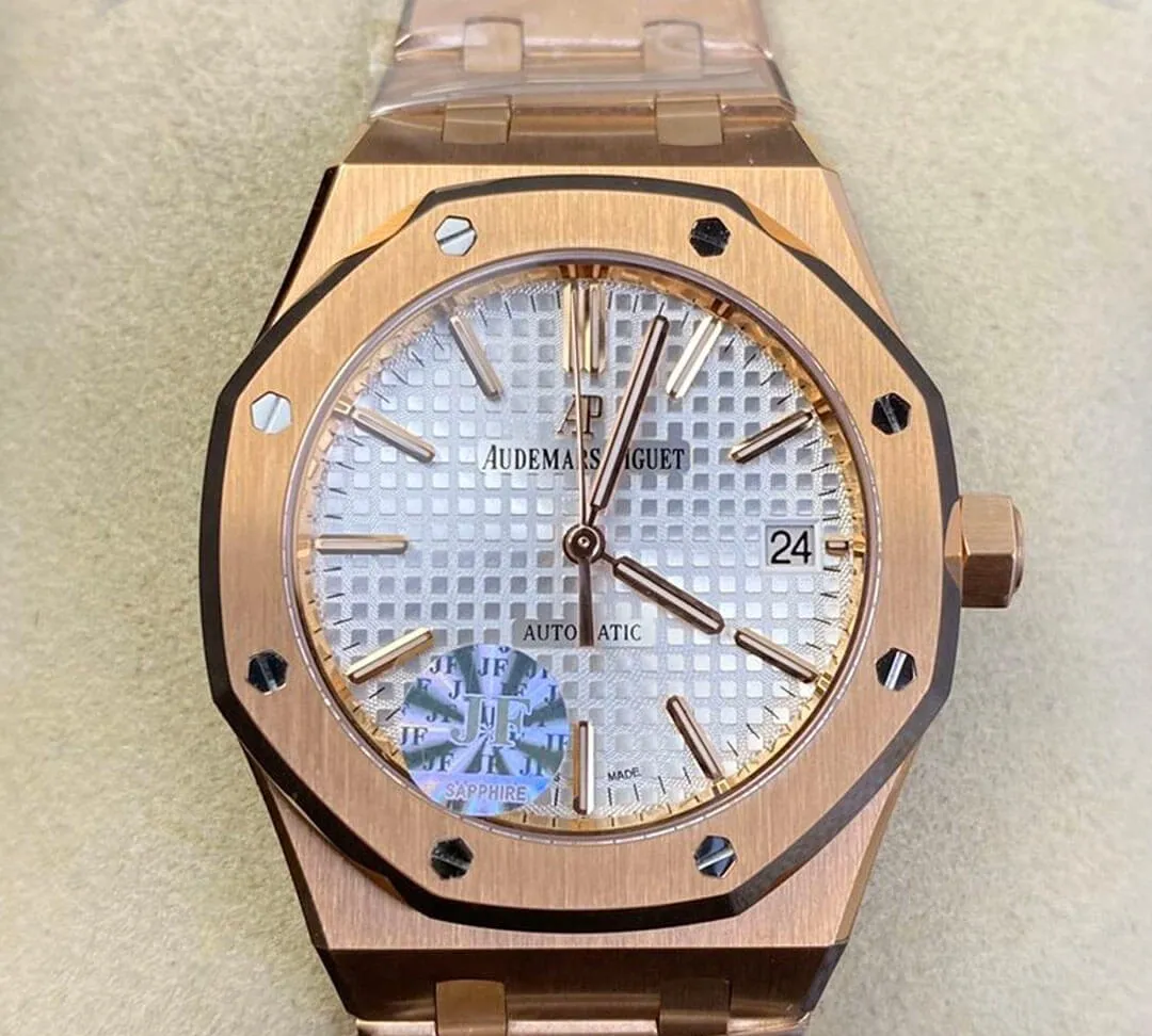 Audemars Piguet Royal Oak 15450OR.OO.1256OR.01 JF Factory 1:1 Best Edition Replica Watch White Dial